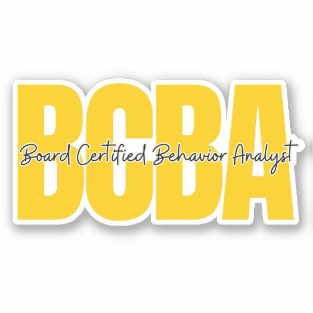 Board Certified Behavior Analyst  Sticker (Front)