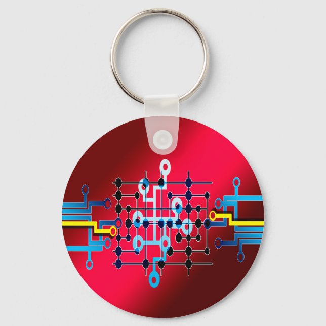 board circuits trace control cente keychain (Front)