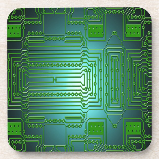 board conductors circuits beverage coaster (Front)
