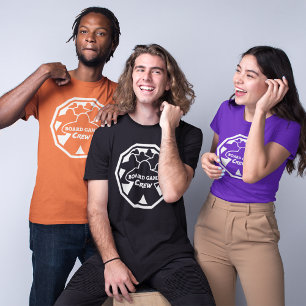 Board Game Crew White Frame Mens Shirt