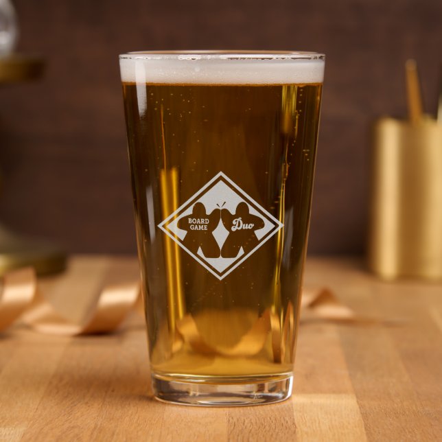 Board Game Duo Etched Glassware (Party)