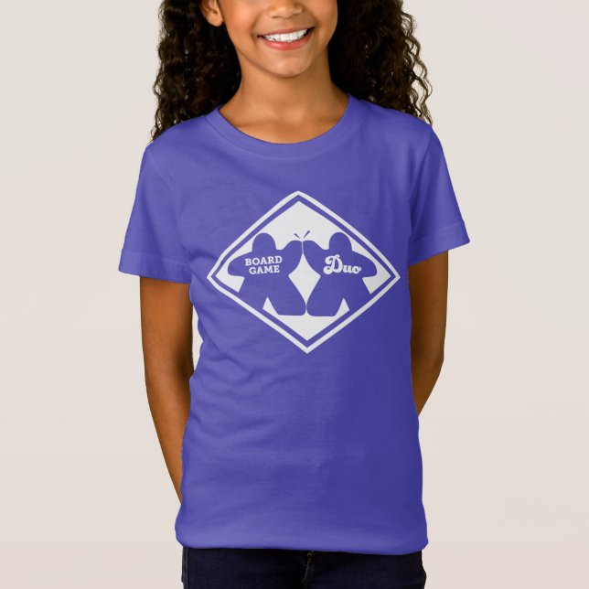 Board Game Duo White Frame Girls Shirt (Front)