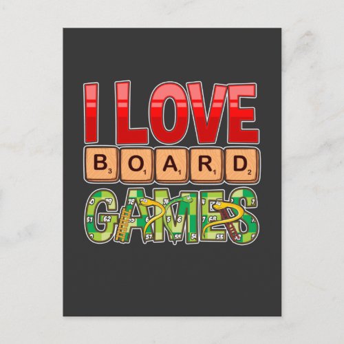 Board Game Lover Strategy Table Gambling Postcard