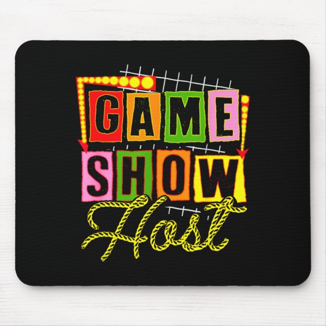 Board Game Lover Trivia Game Night Funny Game Show Mouse Pad (Front)