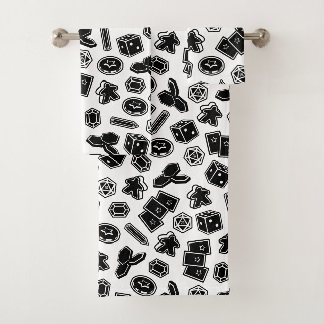 Board Game Pattern All-Over-Print Towel Set (Insitu)