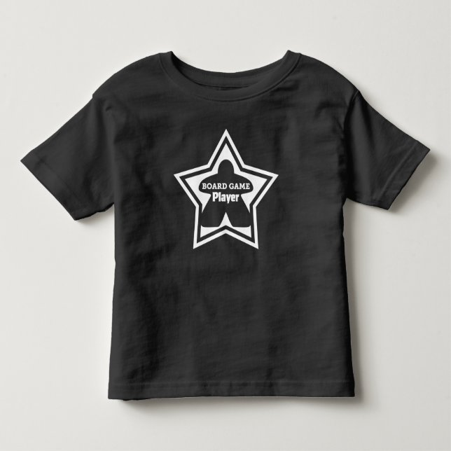 Board Game Player White Frame Toddler Shirt (Front)