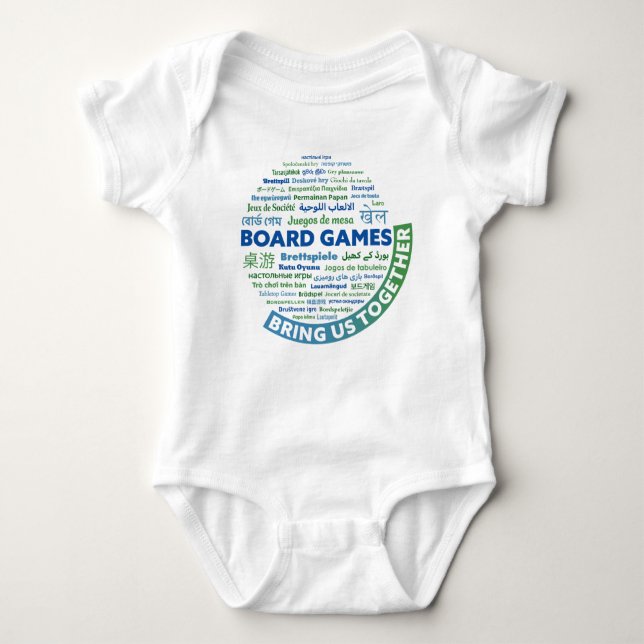 Board Games Bring Us Together Baby Shirt (Front)