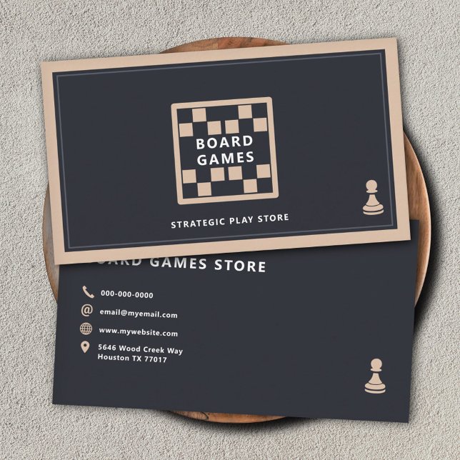 Board Games Business Card (Board Games Business Card)