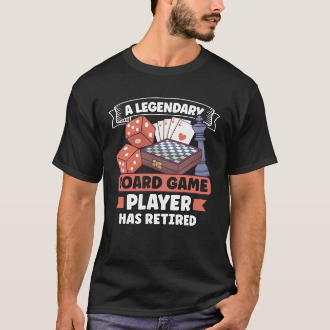 Board Games Chess Board Game Player Gambling T-Shirt (Front)
