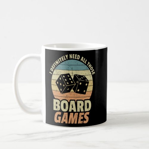 Board Games Enthusiast Board Game Dice  Coffee Mug