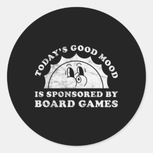 Board Games Or Boardgames Classic Round Sticker