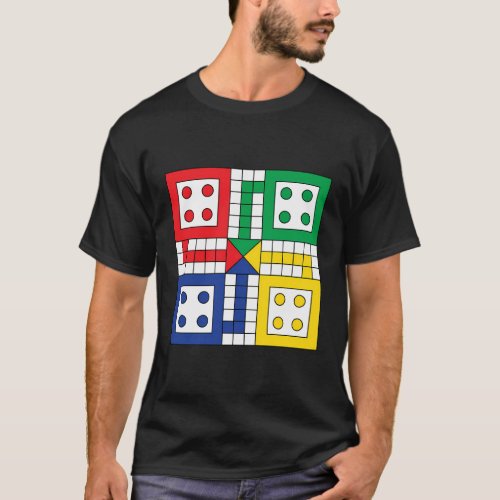 Board Games Play Ludo On Yours Illustration T_Shirt