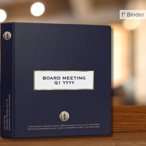 Board Meeting Binder