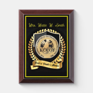 Board of Directors Member Award Plaque