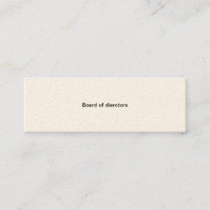 Board of directors mini business card