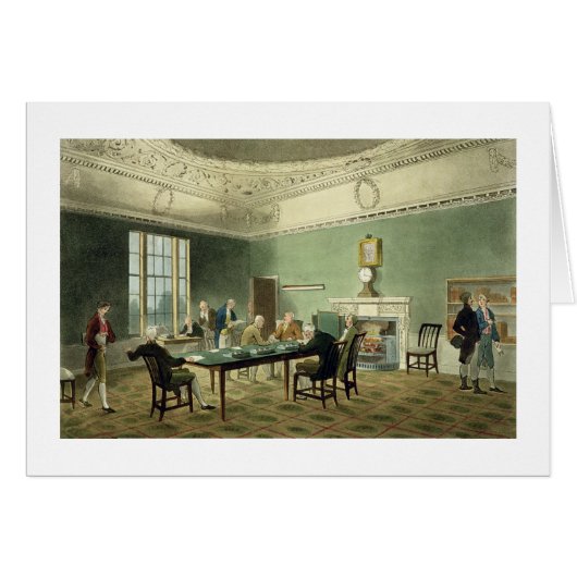 Board of Trade, from 'Ackermann's Microcosm of Lon Cards (Front Horizontal)