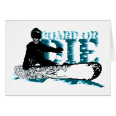 board or die. skeleboarder. (Front Horizontal)