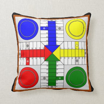 Board Parchis And The Oca Throw Pillow by elmasca25 at Zazzle