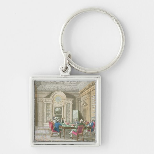 Board Room of The Admiralty, 1808 Keychain (Front)
