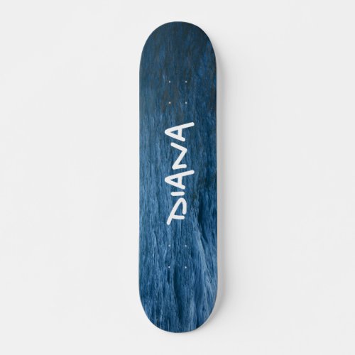 Board Sea Blue Unisex Girly Personalized Skateboard