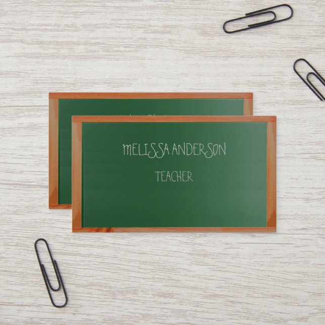 board teacher business card (Front/Back In Situ)