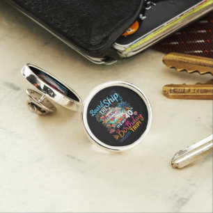 Board The Ship It's My 40th Birthday Trip Lapel Pin