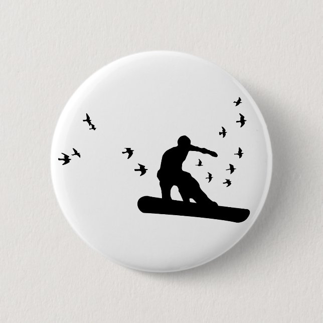 board with birds. button (Front)