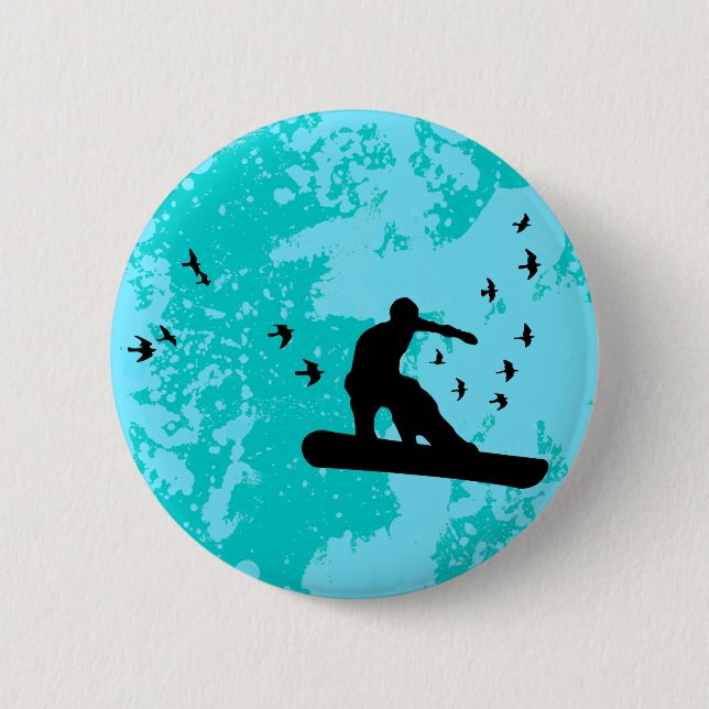 board with birds. button (Front)