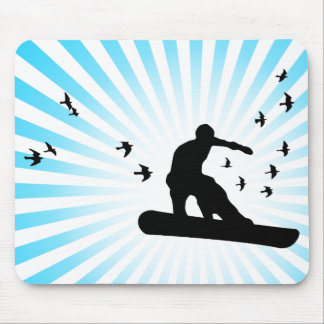 board with birds. mouse pad