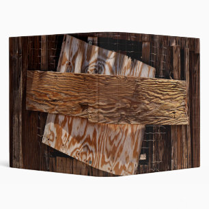 Boarded Up Old Wooden House Window Binder