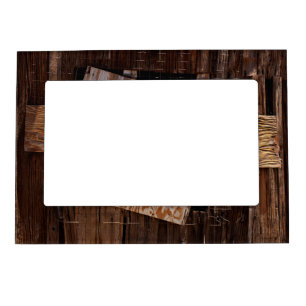 Boarded Up Old Wooden House Window Magnetic Frame