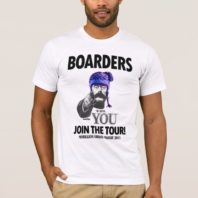 Boarders we want You! T-Shirt (Front)