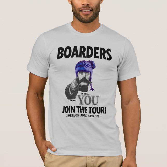 Boarders we want You! T-Shirt (Front)