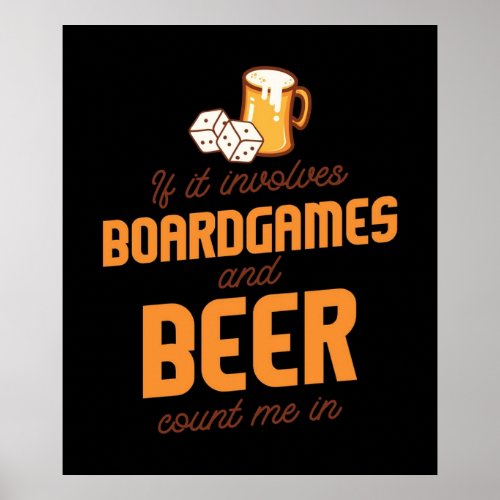 Boardgames and Beer Poster