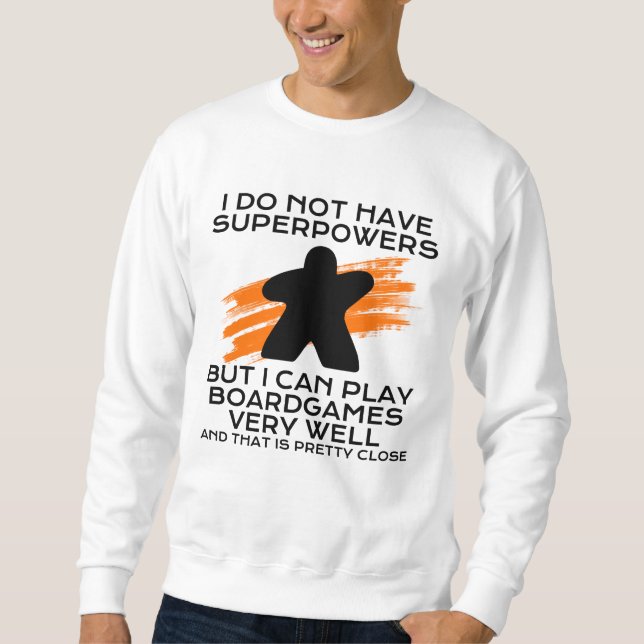 boardgames superpower sweatshirt (Front)