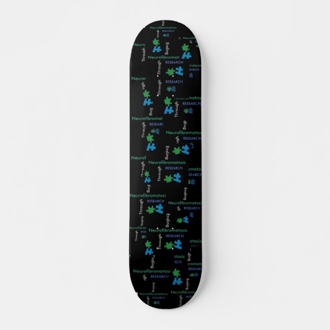 "BOARDING" For A Cure (NF) Skateboard Deck (Front)