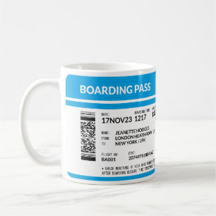 Boarding Pass 5000x1958 (blue) SFR Coffee Mug