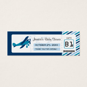 Boarding Pass Baby Shower Favor Tag