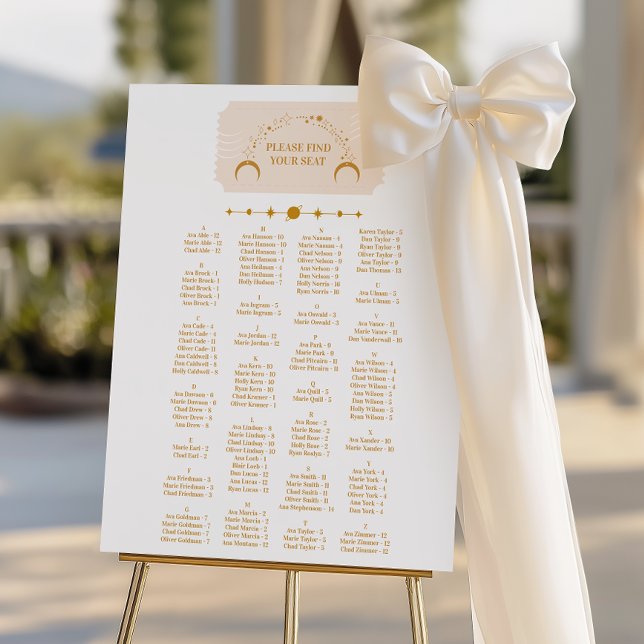 Boarding Pass Cosmic Wedding Destination Foam Board (Creator Uploaded)