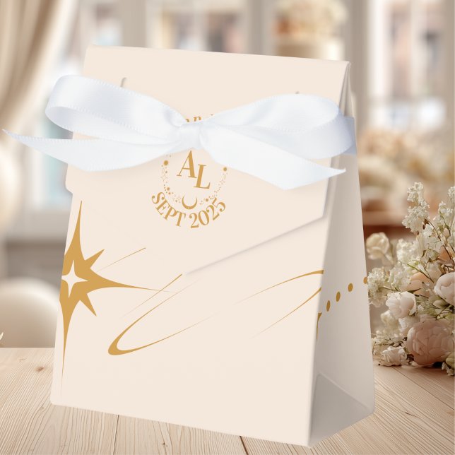 Boarding Pass Cosmic Wedding  Favor Boxes (Creator Uploaded)