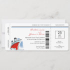 Boarding Pass Cruise Wedding Invitations | Zazzle