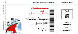 Cruise Wedding Invitations Zazzle Boarding P Cruise Wedding Invitations