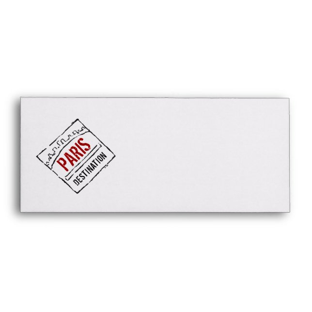 Boarding Pass Envelope with Passport Stamps (Front)