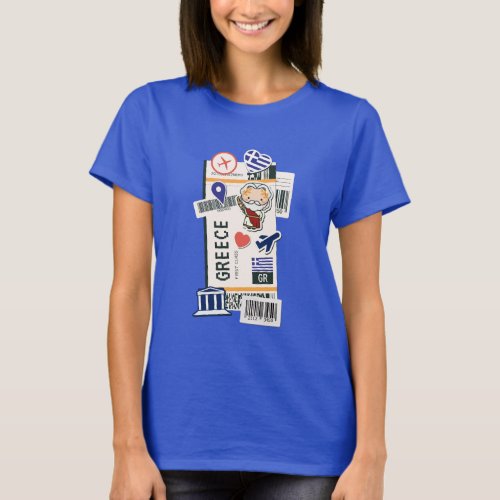 BOARDING PASS GREECE  T_Shirt