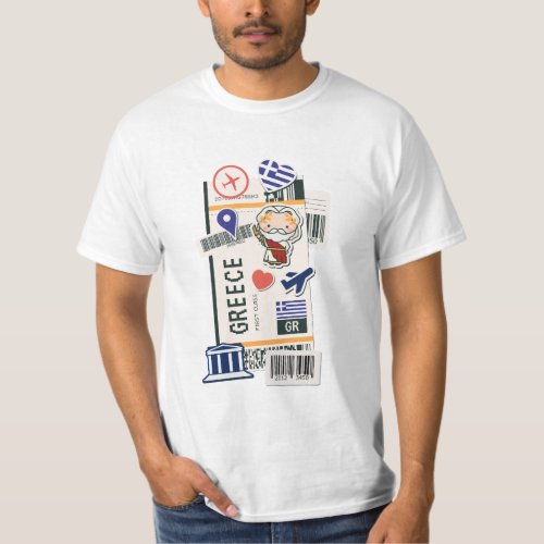 BOARDING PASS GREECE  T_Shirt