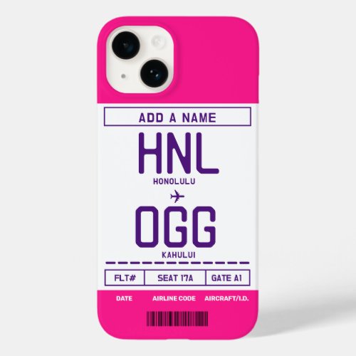 Boarding Pass iPhone case