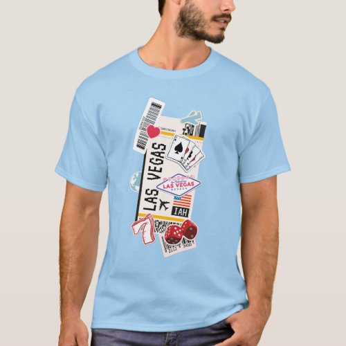 BOARDING PASS LAS VEGAS NEVADA USA T_Shirt