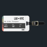 Boarding Pass Luggage Tag<br><div class="desc">Travel in style,  travel with purpose! Add your departure and destination airports,  even add your actual flight details and stand out from the crowd with this luxurious luggage tag inspired by a modern boarding pass.</div>