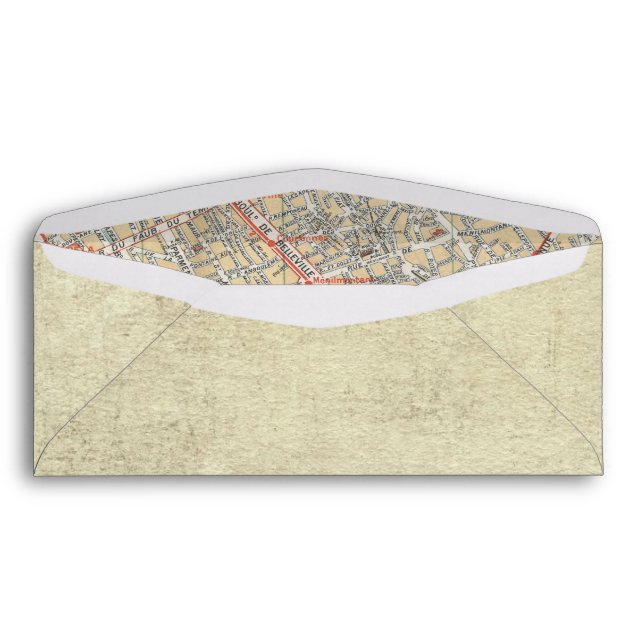 Boarding Pass Map Envelopes (Back (Bottom))