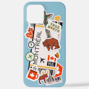BOARDING PASS MONTREAL CANADA iPhone CASE